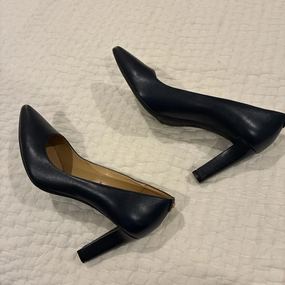 Michael Kors Navy Blue Heels - Picture 3 of 6